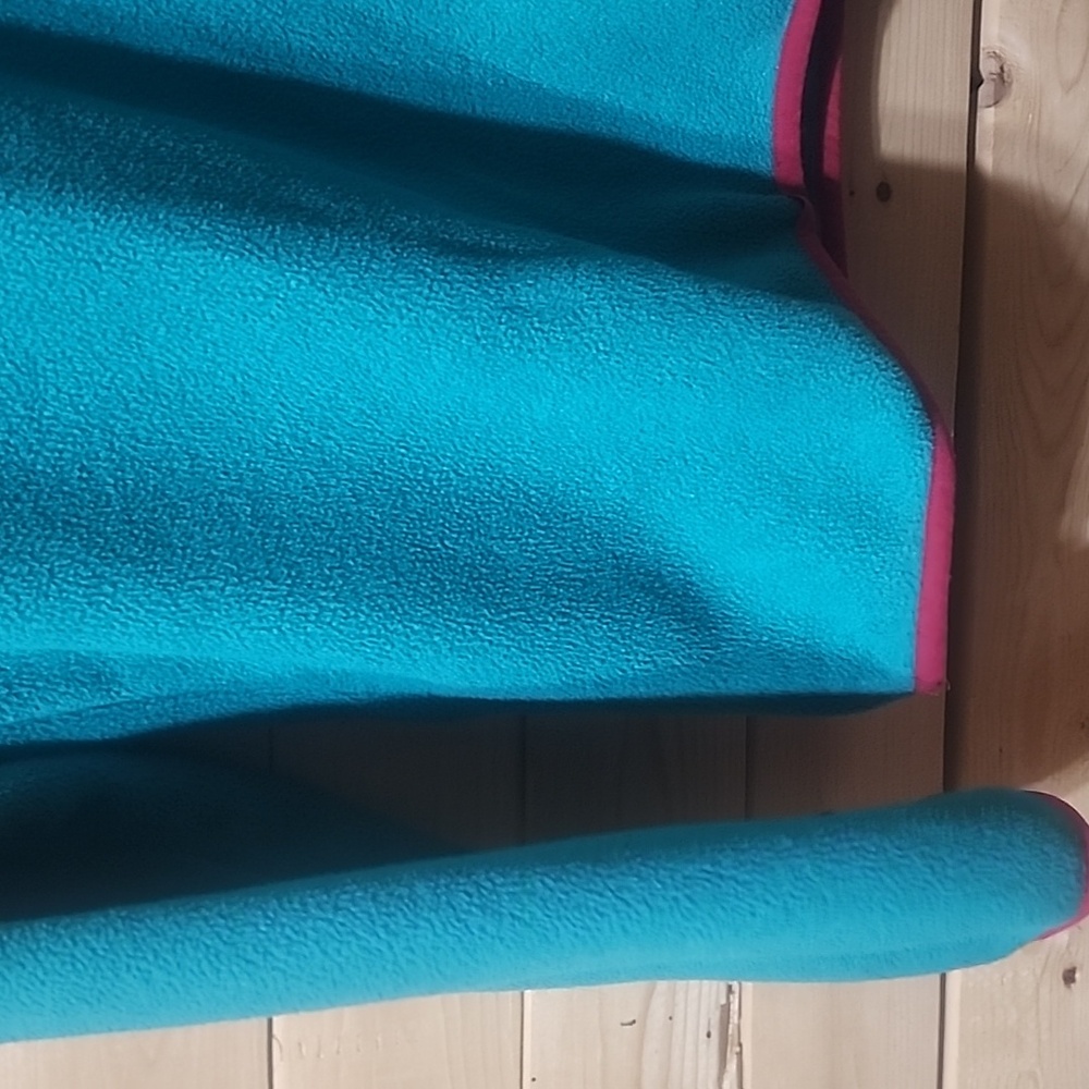 Patagonia Synchilla Snap-T Fleece Pullover Pink/Turquoise Size Medium Womens - Picture 3 of 8